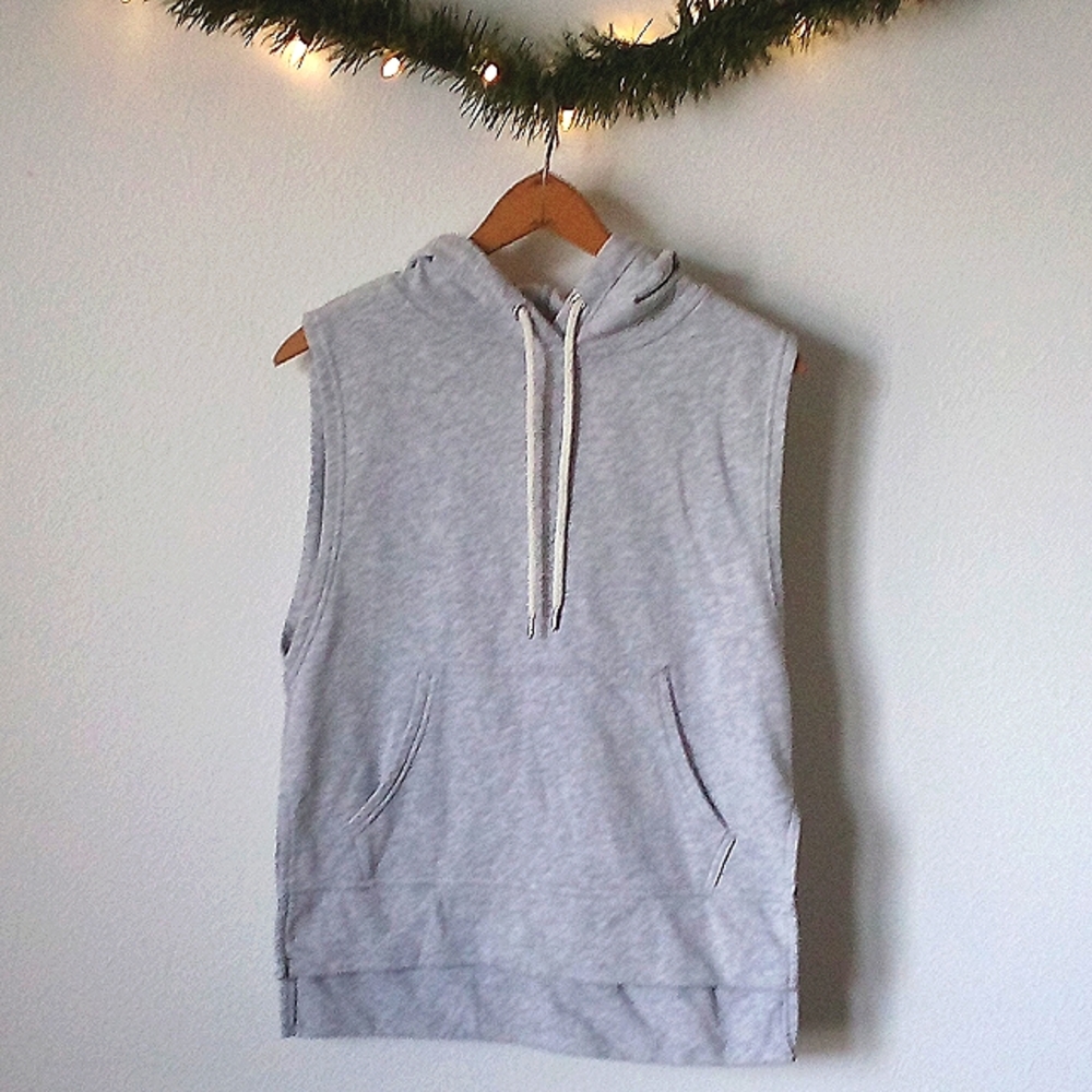 Champion Grey Sleeveless Hoodie